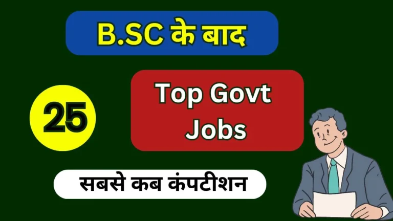 BSc Ke Baad Government Job